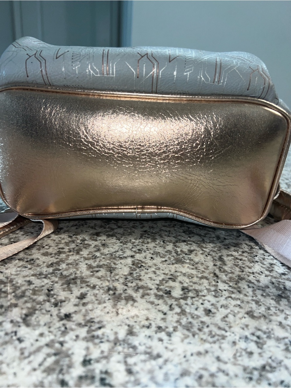 Star Wars Metallic Light Blue Mini Backpack with Rose Gold Accents - Picture 8 of 8